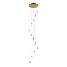 ST LUCE SL6114.203.12 Светильник подвесной Золотистый/Прозрачный LED 12*3W 3000K