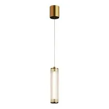 ST LUCE SL6224.303.01 Светильник подвесной Латунь/Прозрачный LED 1*8W 4000K