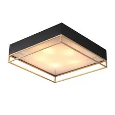 ST LUCE SL1127.422.05 Светильник потолочный Черный, Матовое золото/Белый E27 5*40W
