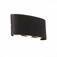 ST LUCE SL089.401.06 Светильник уличный настенный Черный кварцевый LED 6*1W 4000K