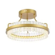 ST LUCE SL383.202.01 Светильник потолочный Матовое золото/Прозрачный LED 1*34W 3000K