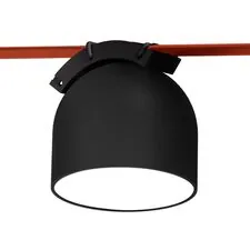 ST LUCE ST451.436.12.2 Светильник трековый Черный LED 1*12W 3000K 794Lm Ra90 120 IP20 D100xH107 48V