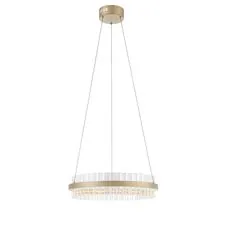 ST LUCE SL383.203.01 Светильник подвесной Золотистый/Золотистый, Прозрачный LED 1*34W 3000K