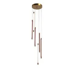 ST LUCE SL6225.303.06 Светильник подвесной Латунь/Терракотовый, Белый LED 6*5W 3000K