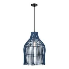 ST LUCE SL1513.403.01 Светильник подвесной Черный/Синий E27 1*40W