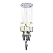 ST LUCE SL1242.103.16 Светильник подвесной Хром/Дымчатый, Молочный G9 16*5W 4000K