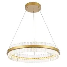 ST LUCE SL383.213.01 Светильник подвесной Матовое золото/Прозрачный LED 1*44W 3000K