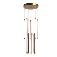 ST LUCE SL6225.303.10 Светильник подвесной Латунь/Терракотовый, Белый LED 10*6,5W 3000K