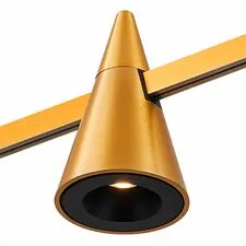 ST LUCE ST813.206.05 Магнитный трековый светильник FARM Золотистый LED 1*5W 3000K 272Lm Ra90 60 IP20 D70xH11