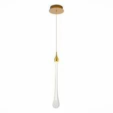 ST LUCE SL6103.203.01 Подвес Золотистый/Прозрачный LED 1*3W 4000K