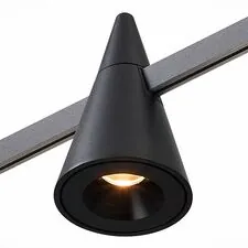 ST LUCE ST813.406.05 Магнитный трековый светильник FARM Черный LED 1*5W 3000K 325Lm Ra90 60 IP20 D70xH115 24