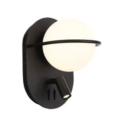 ST LUCE SL395.411.02 Бра Черный/Белый LED 1+1*8+3W 4000K