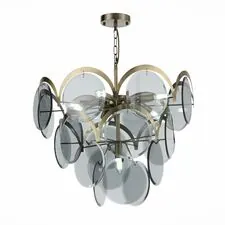 ST LUCE SL1161.373.09 Люстра подвесная Бронза/Дымчатый E14 9*60W