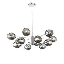 ST LUCE SL1500.103.12 Светильник подвесной Хром/Дымчатый E14 12*40W