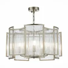 ST LUCE SL1234.103.05 Люстра подвесная Никель/Прозрачный, Никель E14 5*60W