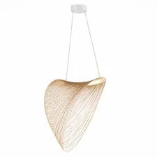 ST LUCE SL6900.503.24 Светильник подвесной Белый/Древесный LED 1*24W 4000K