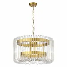 ST LUCE SL1228.203.06 Люстра подвесная Золотистый/Прозрачный E14 6*40W