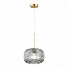 ST LUCE SL1154.303.01 Подвес Латунь/Дымчатый E27 1*60W