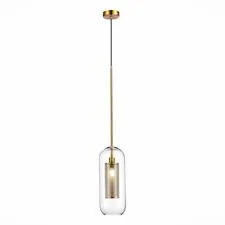 ST LUCE SL1048.303.01 Подвес Латунь/Прозрачный E14 1*40W