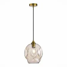 ST LUCE SL1188.313.01 Подвес Латунь/Коньячный E27 1*60W