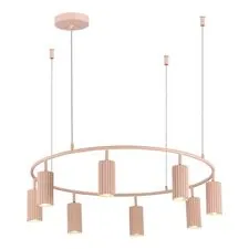 ST LUCE SL1213.603.08 Светильник подвесной Розовый/Розовый GU10 8*5W 4000K