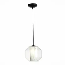 ST LUCE SL1169.113.01 Подвес Черный/Прозрачный, Белый E27 1*40W