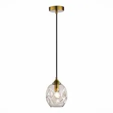 ST LUCE SL1188.303.01 Подвес Латунь/Коньячный E14 1*40W