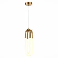 ST LUCE SL1579.303.02 Подвес Латунь/Латунь, Белый LED 2*14W 3000K