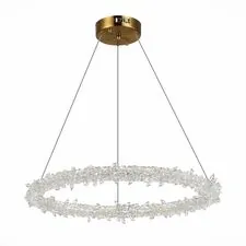 ST LUCE SL6105.203.01 Люстра подвесная Золотистый/Прозрачный LED 1*58W 3000 - 6500K