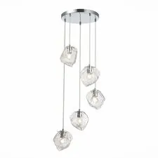 ST LUCE SL1175.103.05 Светильник подвесной Хром/Прозрачный E14 5*40W