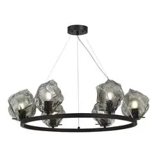 ST LUCE SL1175.403.06 Люстра подвесная Черный/Серо-зеленый E14 6*40W