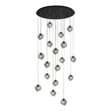 ST LUCE SL1175.403.18 Светильник подвесной Черный/Серо-зеленый E14 18*40W