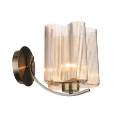 ST LUCE SL117.301.01 Бра Бронзовый/Янтарный E27 1*60W