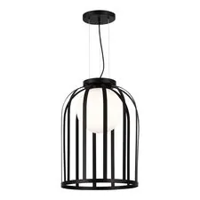 ST LUCE SL6129.403.01 Светильник подвесной Черный/Белый E27 1*60W