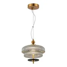 ST LUCE SL6122.303.01 Светильник подвесной Латунь/Латунь, Дымчатый LED 1*8W 3000K