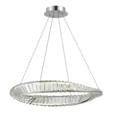 ST LUCE SL6204.101.01 Светильник подвесной Хром/Прозрачный LED 1*32W 4000K