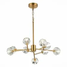 ST LUCE SL1166.303.09 Светильник подвесной Латунь/Прозрачный G9 LED 9*5W