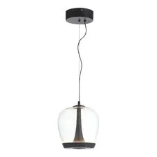 ST LUCE SL6014.423.01 Светильник подвесной Черный/Прозрачный, Черный LED 1*17W 3000K