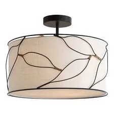 ST LUCE SL6228.402.03 Светильник подвесной Черный/Бежевый E27 3*60W