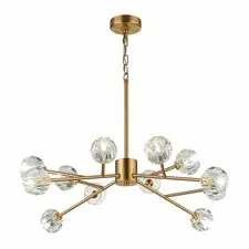 ST LUCE SL1166.303.12 Светильник подвесной Латунь/Прозрачный G9 LED 12*5W