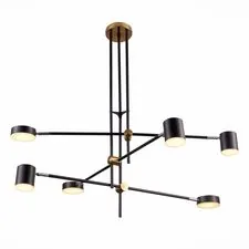 ST LUCE SL1604.432.06 Светильник потолочный Черный, Латунь/Черный LED 6*5W 3000K