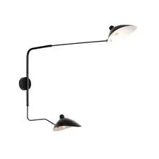 ST LUCE SL305.401.02 Светильник настенный Черный/Черный, Белый E27 2*60W