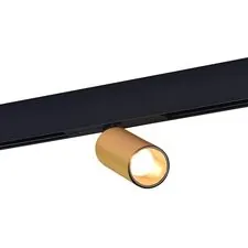ST LUCE ST807.236.12 Магнитный трековый светильник Золотистый LED 1*12W 3000K 500Lm Ra>90 IP20 D50xH173 48VV