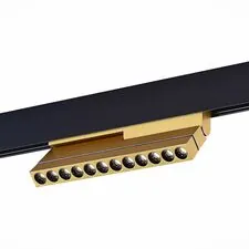 ST LUCE ST805.246.12 Магнитный трековый светильник Золотистый LED 1*12W 4000K 550Lm Ra>90 36° IP20 L220xW22x