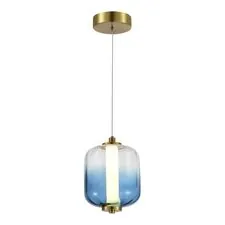 ST LUCE SL1193.323.01 Подвес Латунь/Голубой LED 1*10,8W 3000K