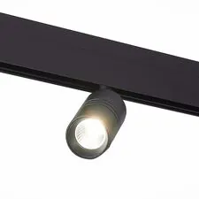 ST LUCE ST365.436.07 Магнитный трековый светильник Черный LED 1*7W 3000K 595Lm Ra>90 36° IP20 L-xW44xH90 48V