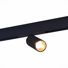 ST LUCE ST807.436.12 Магнитный трековый светильник Черный LED 1*12W 3000K 550Lm Ra>90 IP20 D50xH173 48VV