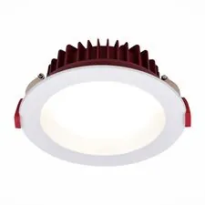 ST LUCE ST752.538.12 Светильник встраиваемый Белый LED 1*12W 3000K 960Lm Ra80 100° IP44 D115xH47 100-240VV