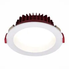 ST LUCE ST752.548.12 Светильник встраиваемый Белый LED 1*12W 4000K 960Lm Ra80 100° IP44 D115xH47 100-240VV