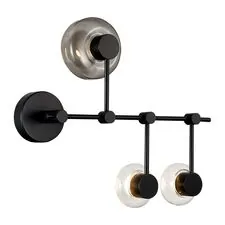 ST LUCE SL6005.401.03 Светильник настенно-потолочный Черный/Дымчатый, Прозрачный LED 3*3W 3000K
